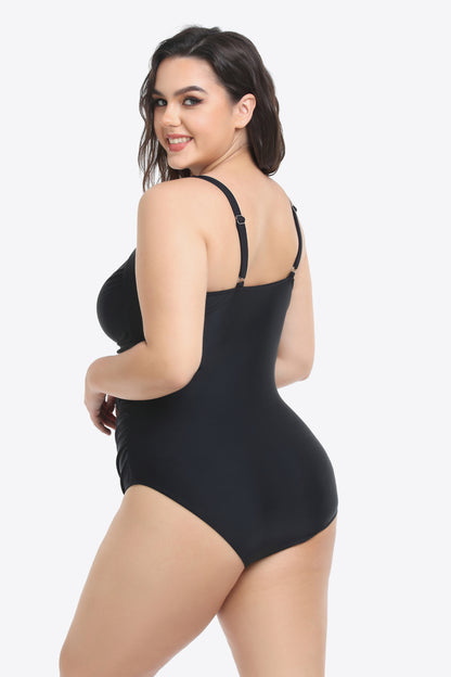 Sleeveless Plunge | One-Piece Swimsuit