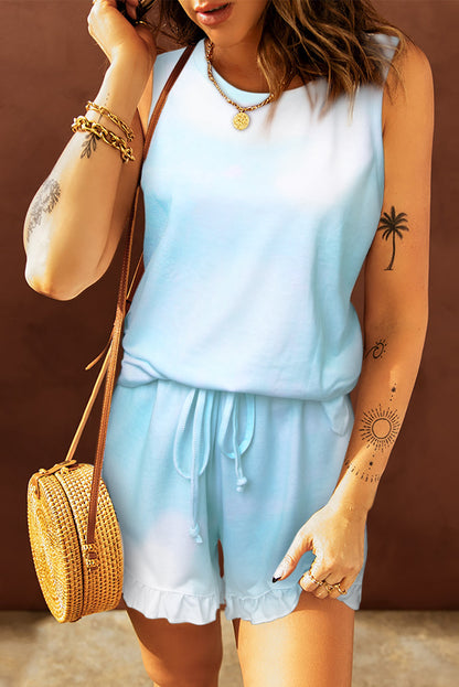 Swingy Tank + Ruffled Shorts | Loungewear