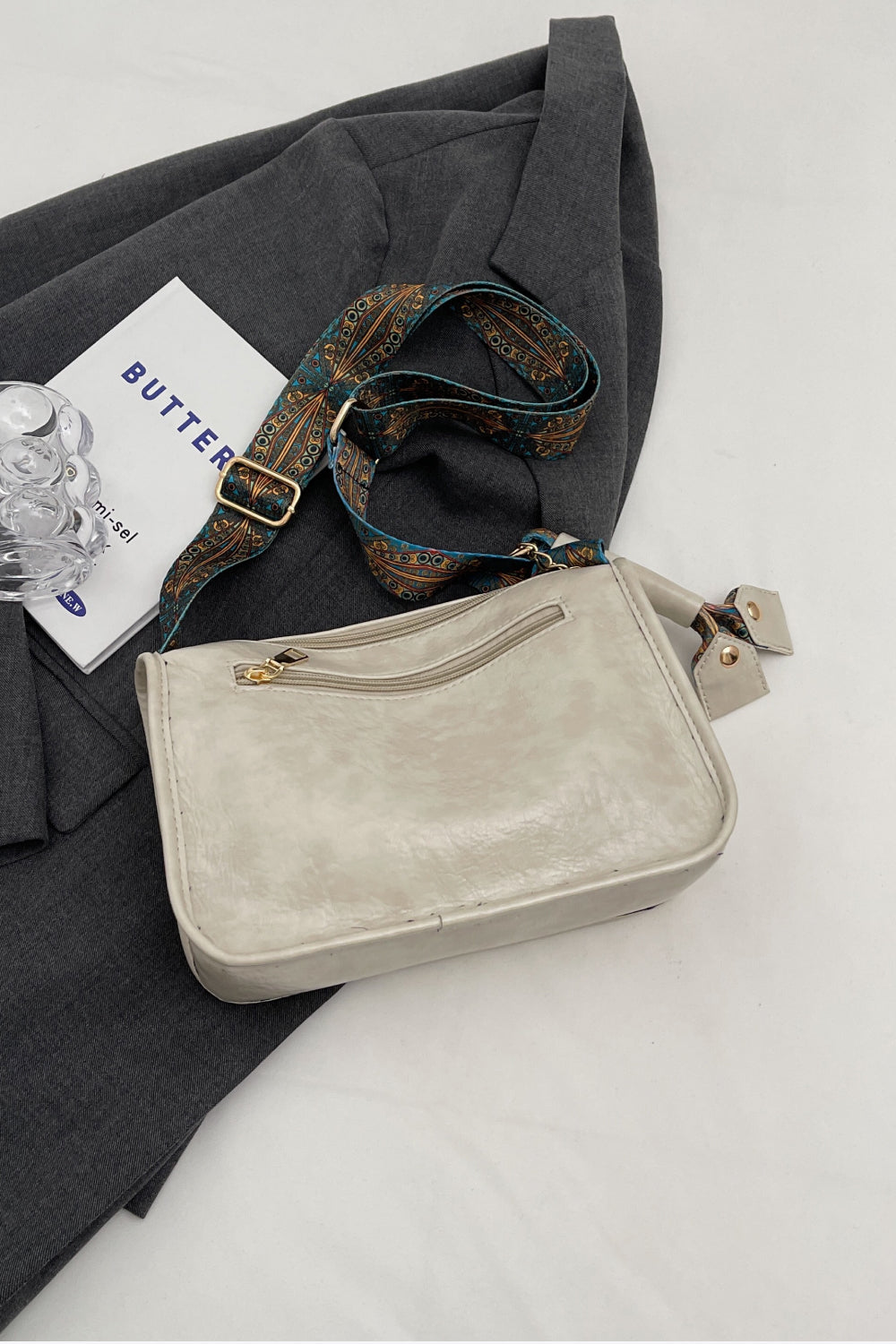 Ethnic Strap Vegan Leather Shoulder | Bag