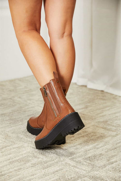 Side Zip Platform | Boots
