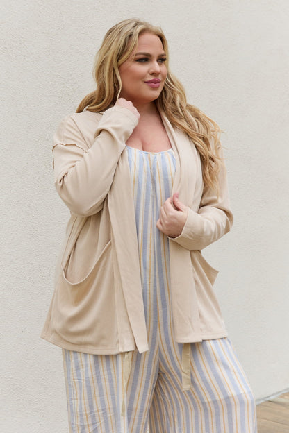 Soft Ribbed Open Front | Cardigan