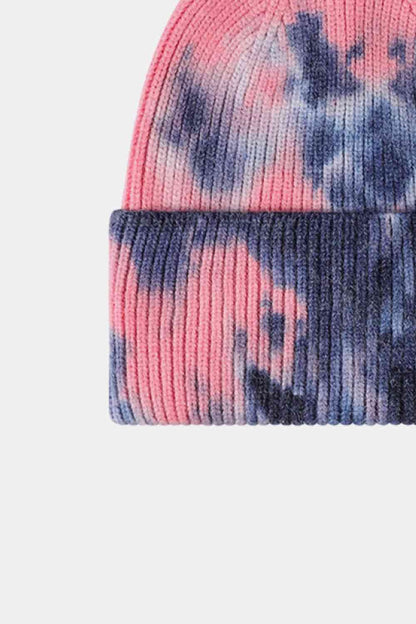 Tie-Dye Cuffed Rib-Knit Beanie | Hat