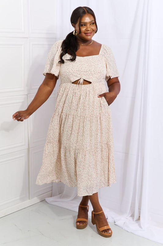 Floral Tiered Ruffle Midi | Dress
