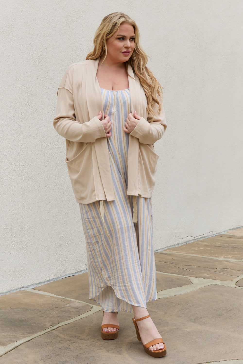 Soft Ribbed Open Front | Cardigan