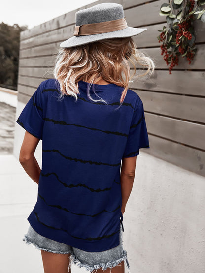 Waveform Print Round Neck | Tee