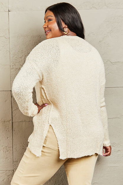 Draped Detail Knit | Sweater