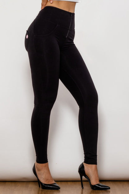 Comfy Huggers Zip Detail Skinny Long | Jeans