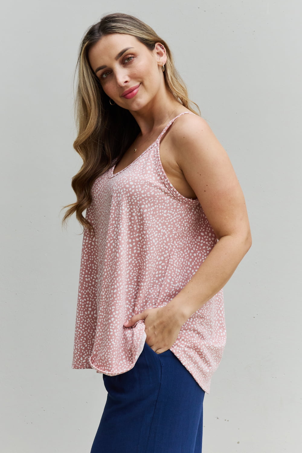 Spaghetti Strap V-Neck | Top