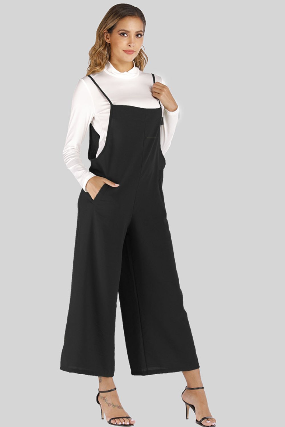 Cropped Wide Leg + Pockets | Overalls