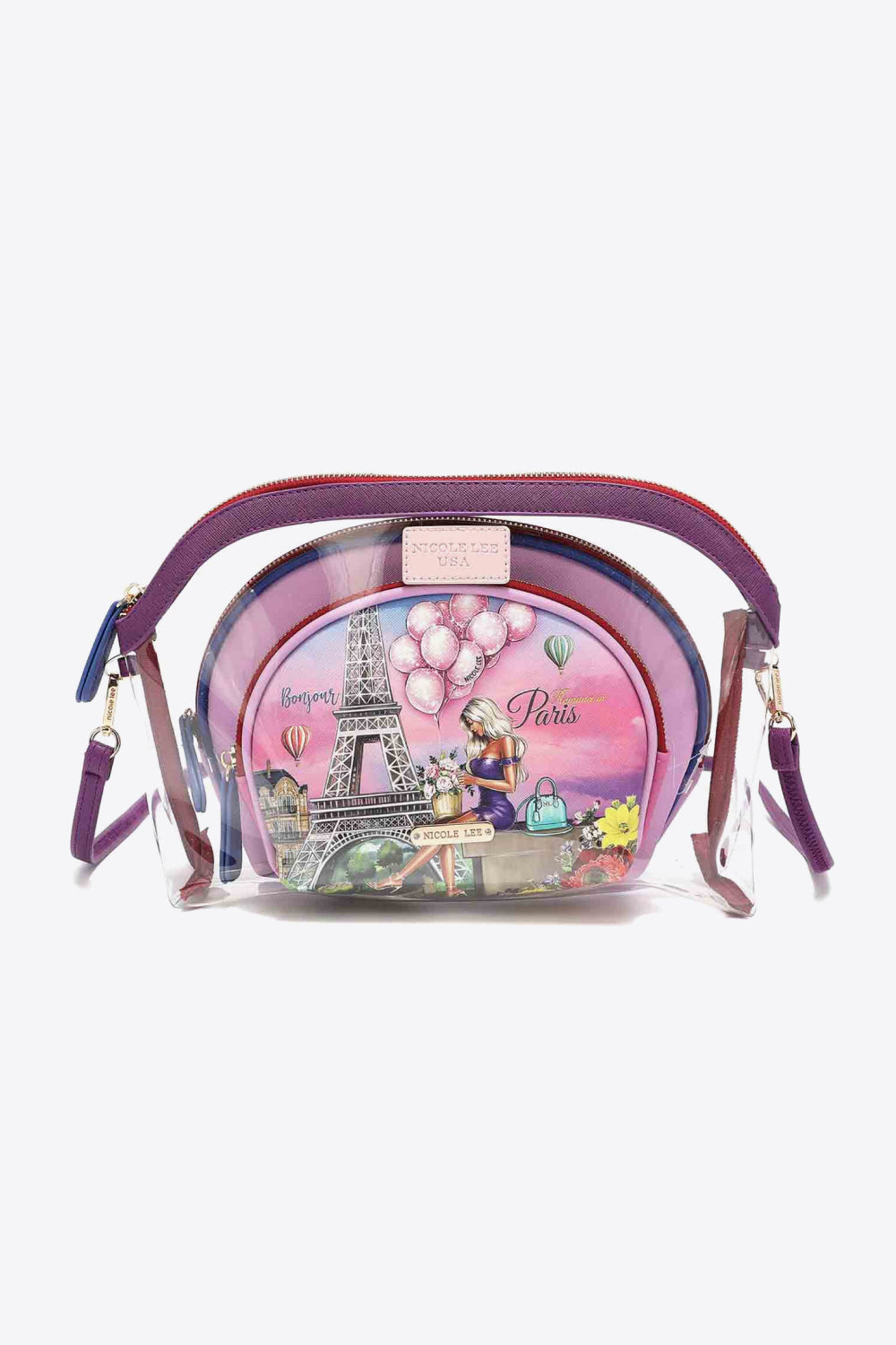 3-Piece Patterned Crossbody | Pouch