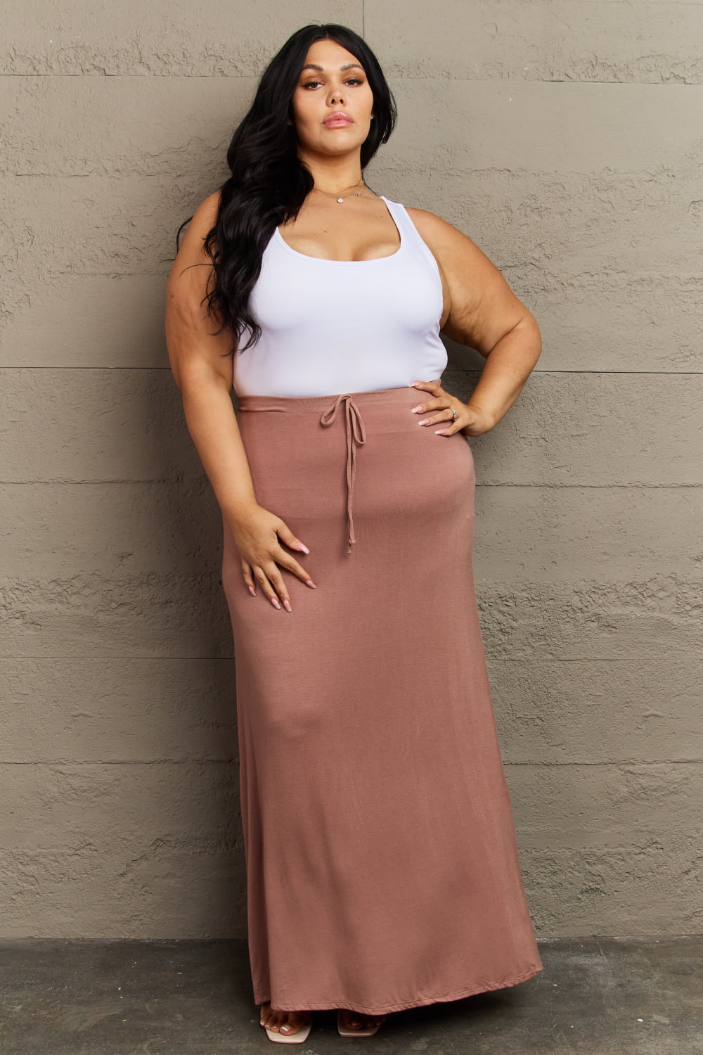 Flare Maxi in Chocolate | Skirt