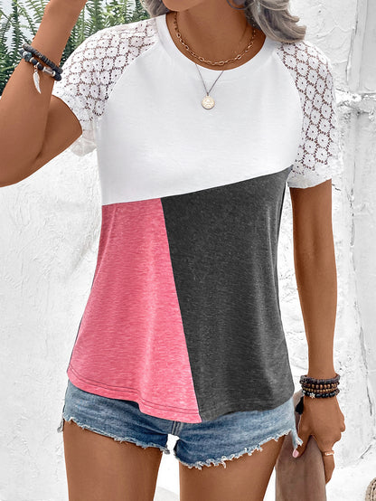 Color Block Raglan Sleeve | Tee