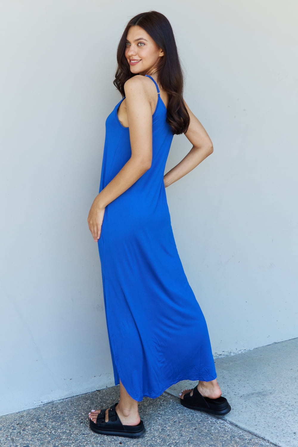 Cami Side Slit in Royal Blue | Maxi Dress