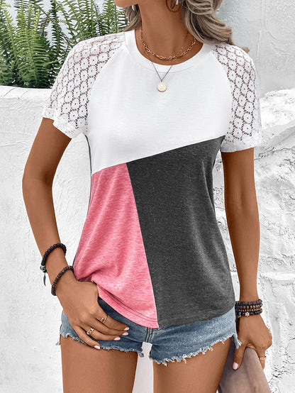 Color Block Raglan Sleeve | Tee