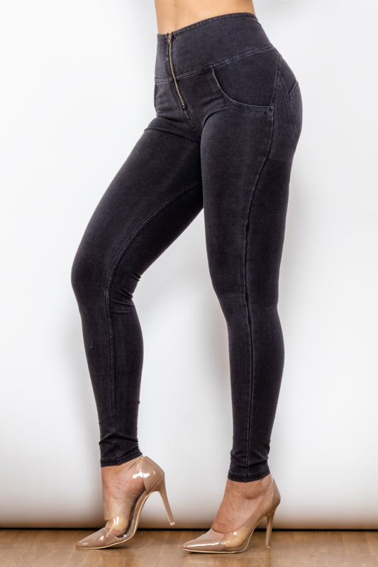 Comfy Huggers Zip Closure Skinny | Jeans