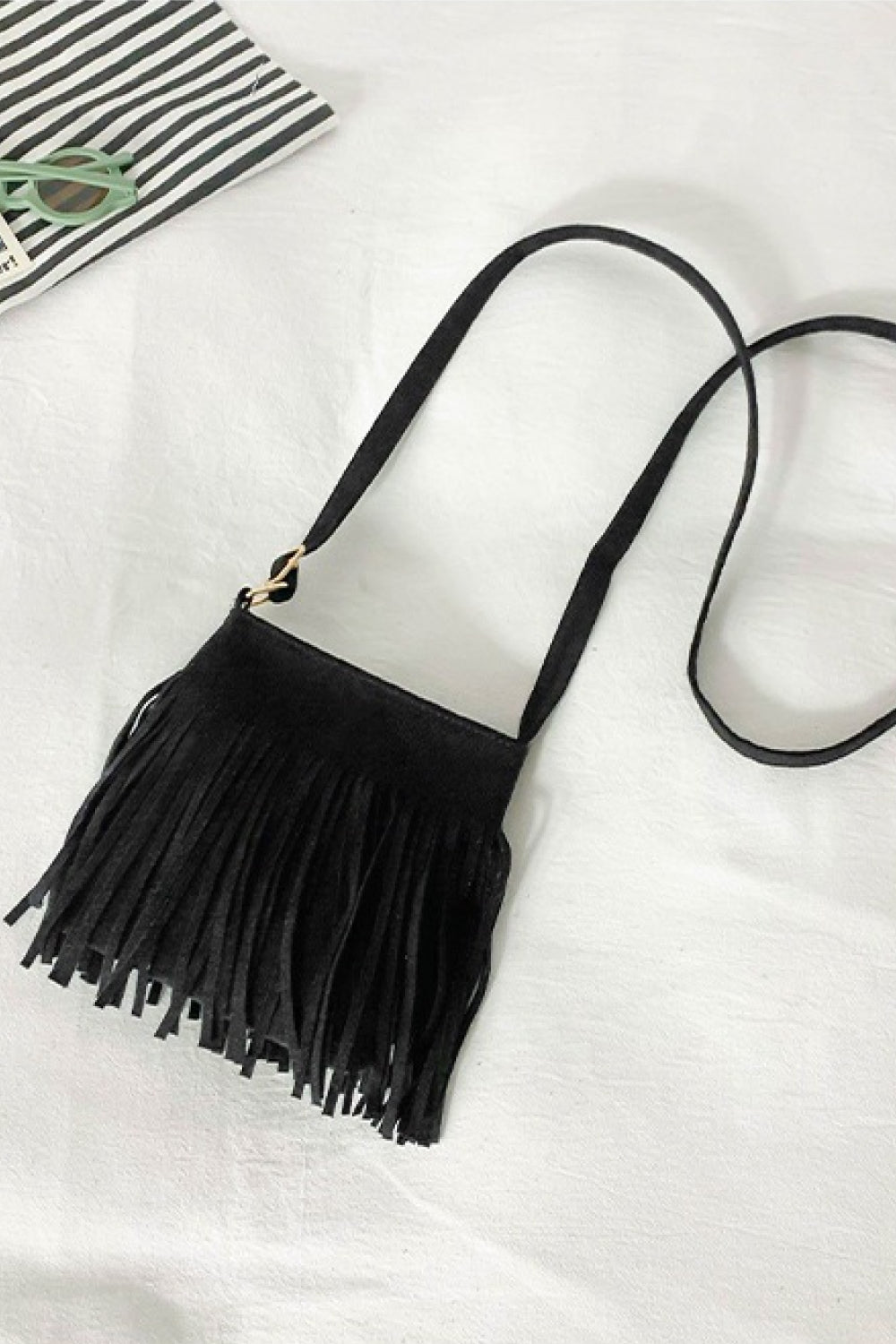 Vegan Leather Crossbody with Fringe | Bag
