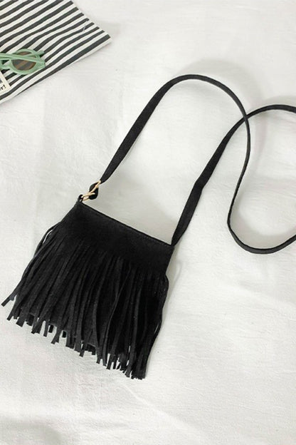 Vegan Leather Crossbody with Fringe | Bag