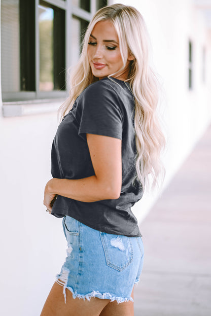 V-Neck Short Sleeve | Blouse