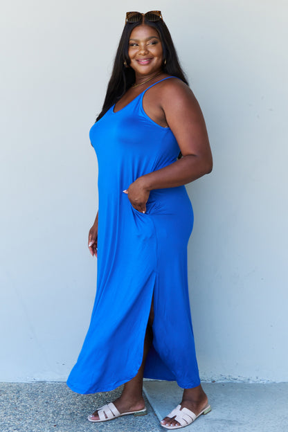 Cami Side Slit in Royal Blue | Maxi Dress