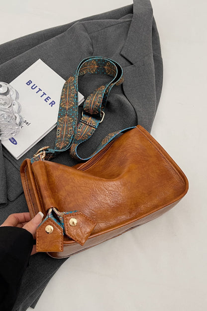 Ethnic Strap Vegan Leather Shoulder | Bag