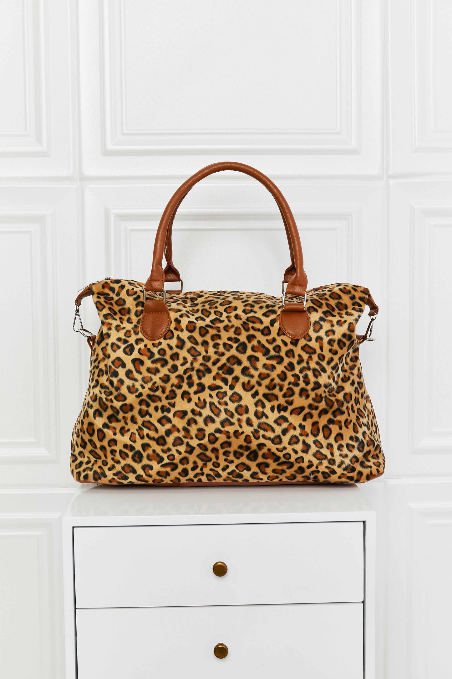 Brushed Leopard Print | Weekender Bag