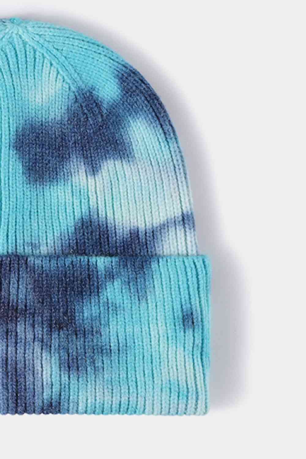 Tie-Dye Cuffed Rib-Knit Beanie | Hat