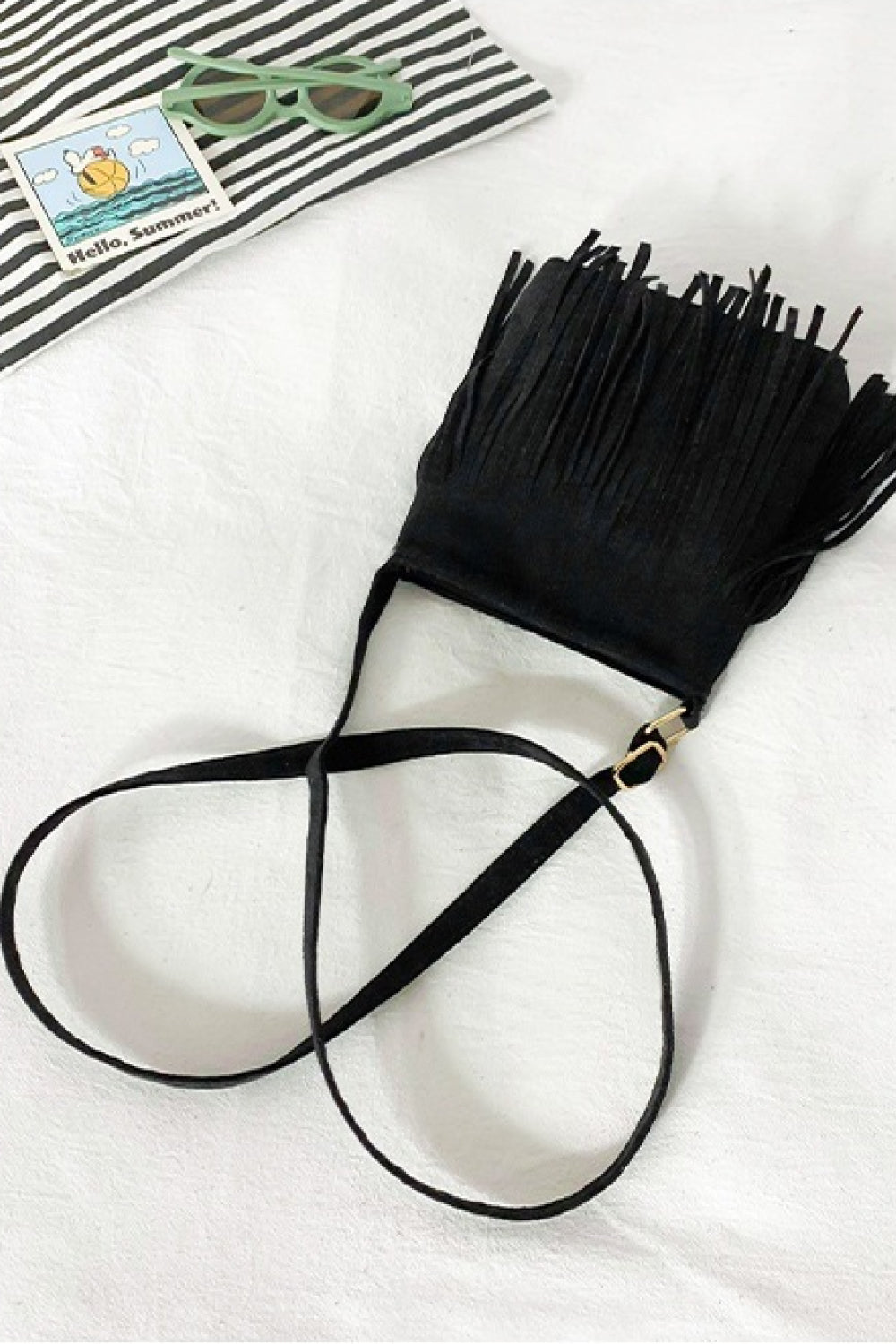 Vegan Leather Crossbody with Fringe | Bag