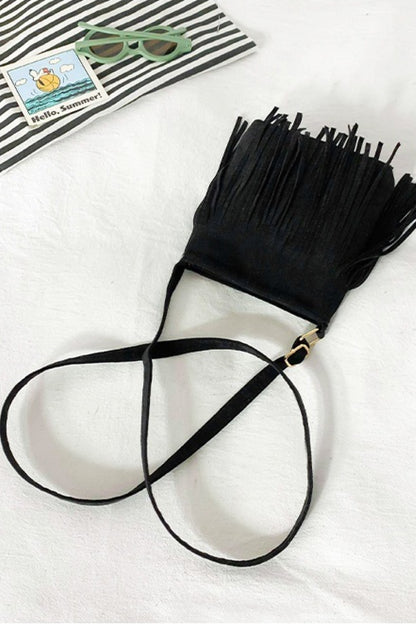 Vegan Leather Crossbody with Fringe | Bag