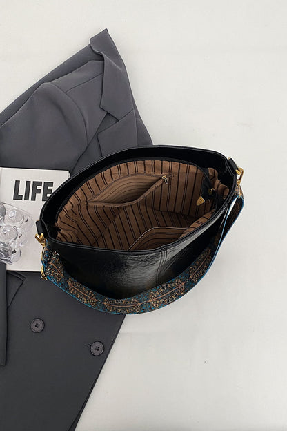 Ethnic Strap Vegan Leather Shoulder | Bag