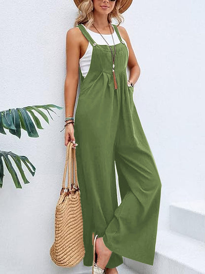 Wide Leg with Pockets | Overalls