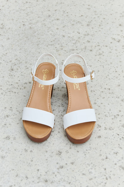 Wooden Platform Strap | Heels