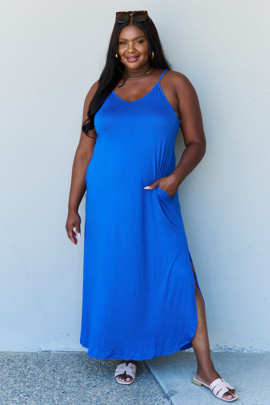 Cami Side Slit in Royal Blue | Maxi Dress