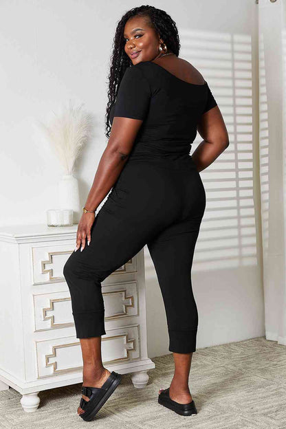 Asymmetrical Neck with Pockets | Jumpsuit