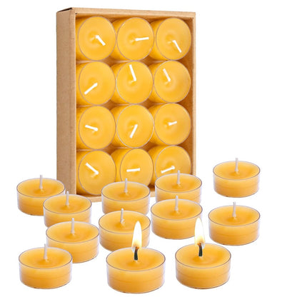 Beeswax Tealight Candles (12 pcs)