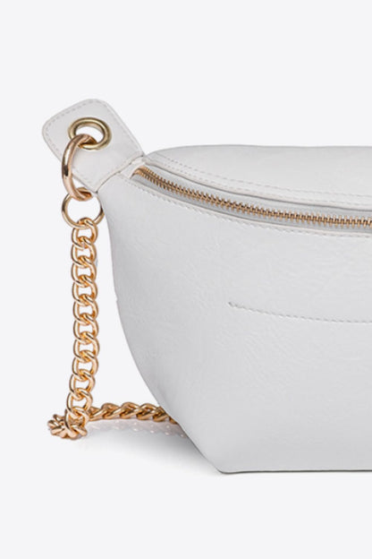 Vegan Leather Chain Strap Crossbody | Bag