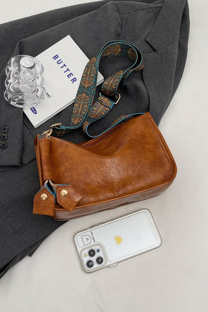 Ethnic Strap Vegan Leather Shoulder | Bag