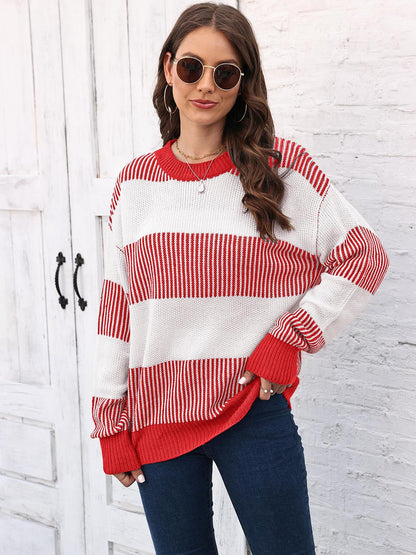 Round Neck Drop Shoulder | Sweater