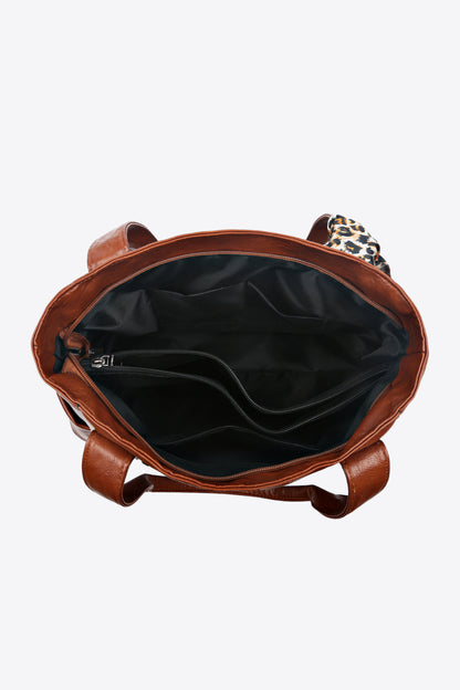 Tied Caramel Vegan Leather | Handbag