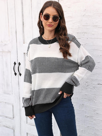 Round Neck Drop Shoulder | Sweater