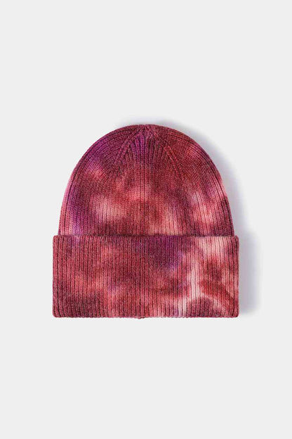 Tie-Dye Cuffed Rib-Knit Beanie | Hat