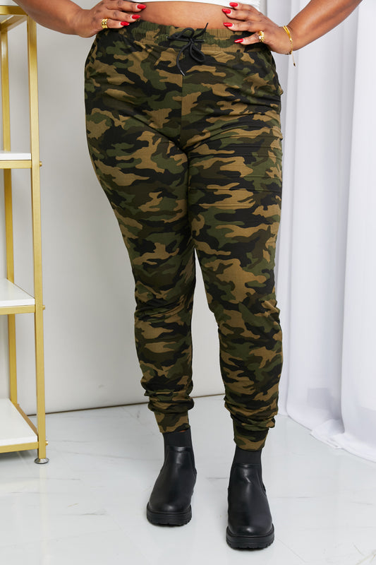 Camouflage Drawstring Waist | Joggers