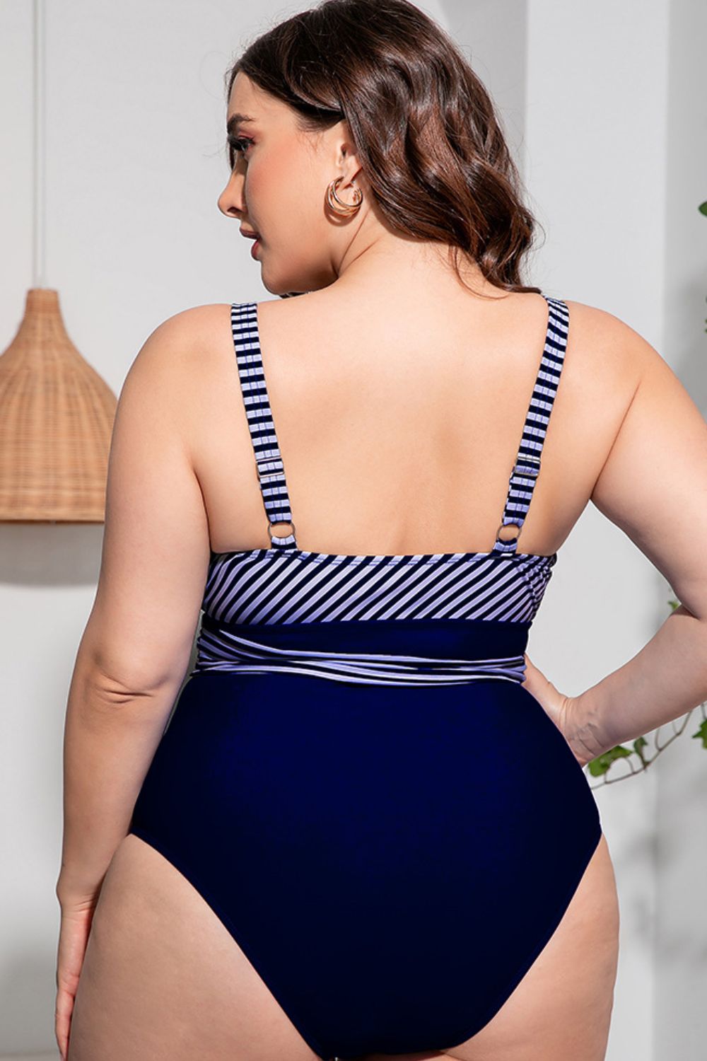 Striped Tie-Waist | One-Piece Swimsuit
