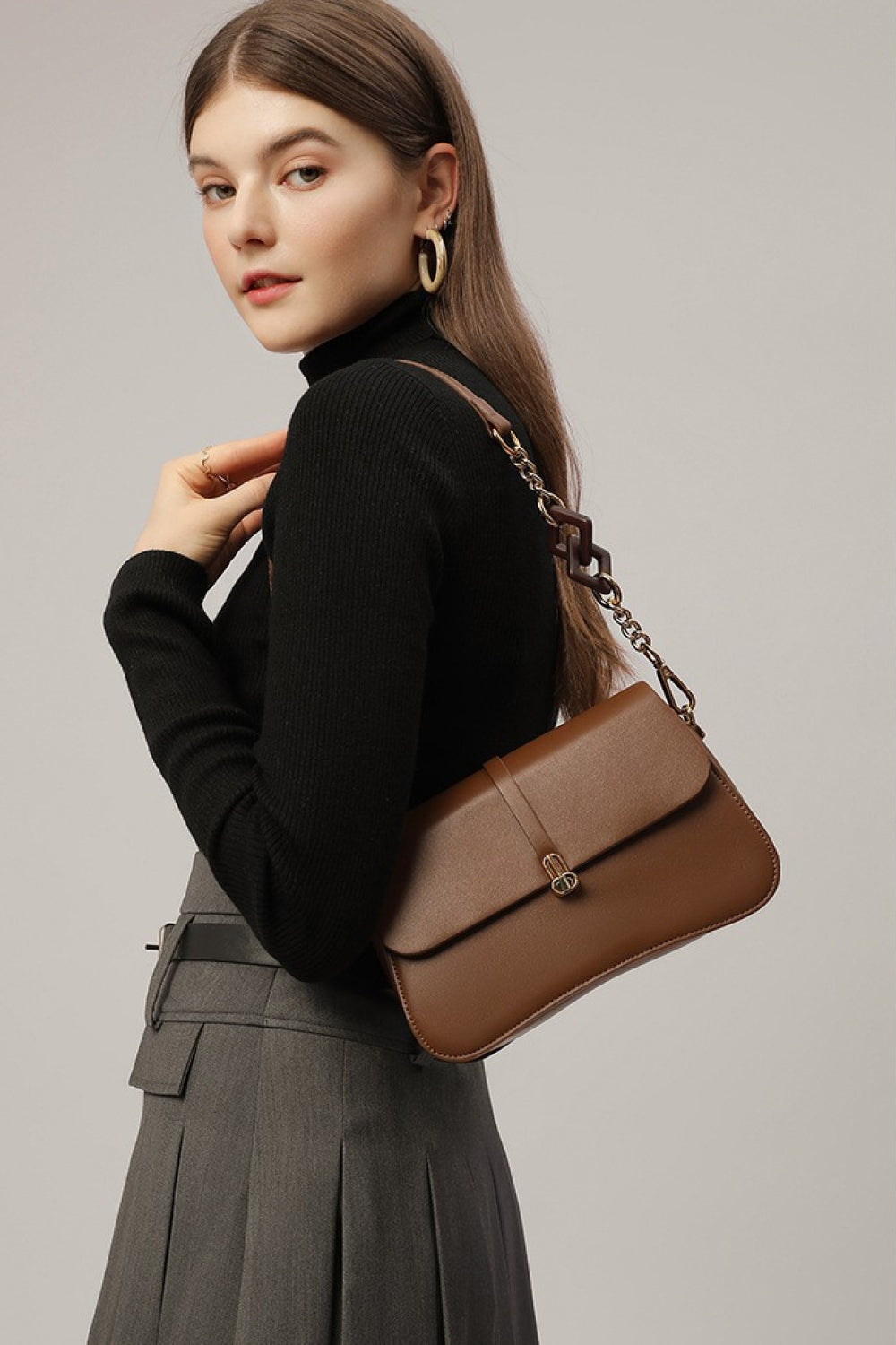 Vegan Leather Shoulder | Bag