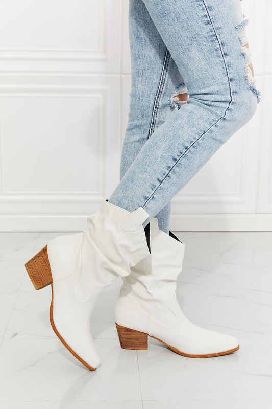 Scrunch Cowboy in White | Boots