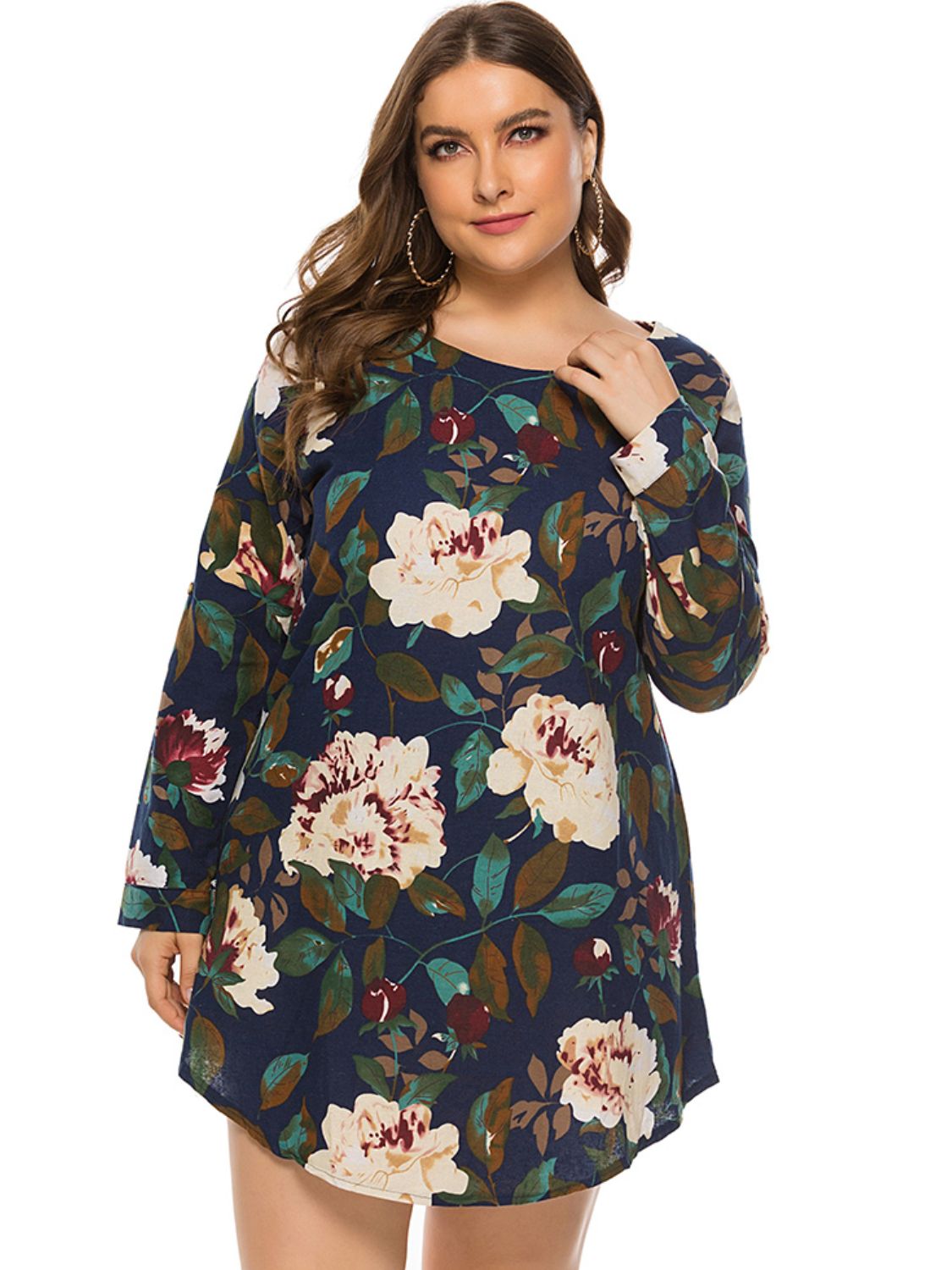 Floral Long Sleeve | Mini Dress