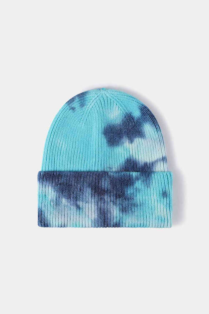 Tie-Dye Cuffed Rib-Knit Beanie | Hat