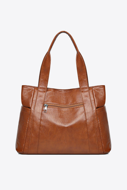 Tied Caramel Vegan Leather | Handbag