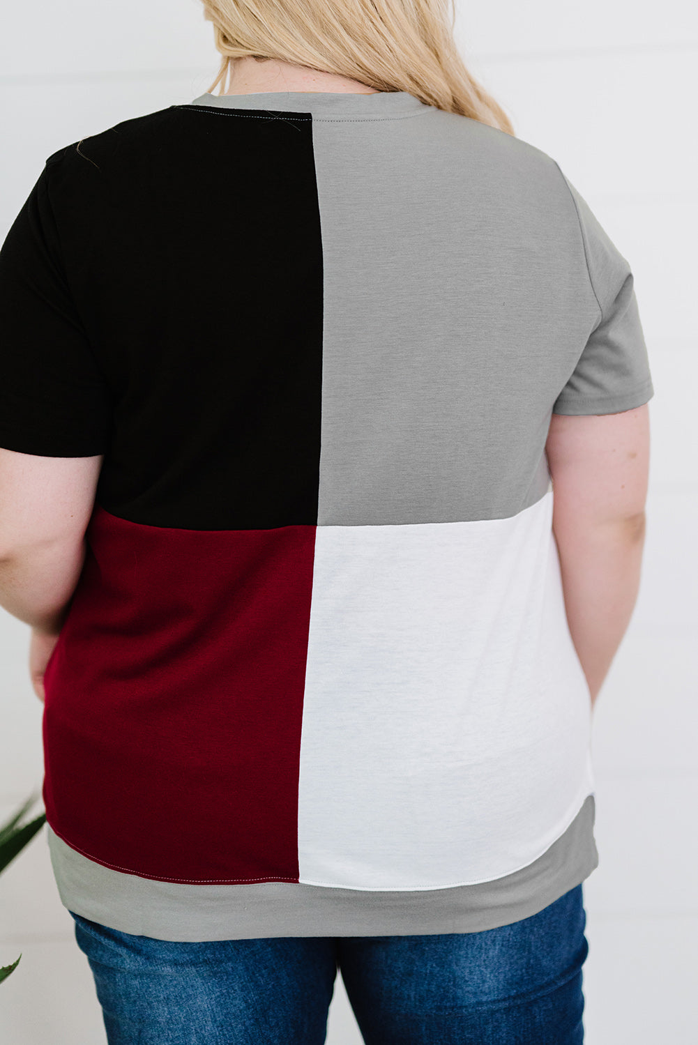 Color Block Round Neck | T-Shirt