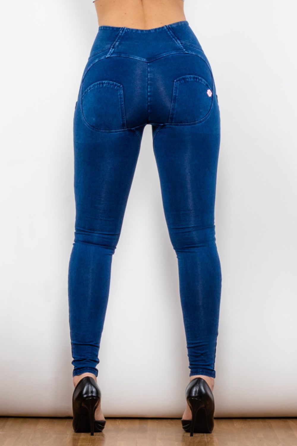 Comfy Huggers High Waist Zip Up Skinny Long | Jeans
