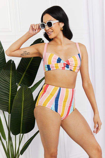 Stripe Twist High-Rise | Bikini